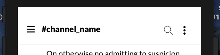 Stream Chat Slack Clone - Channel Name