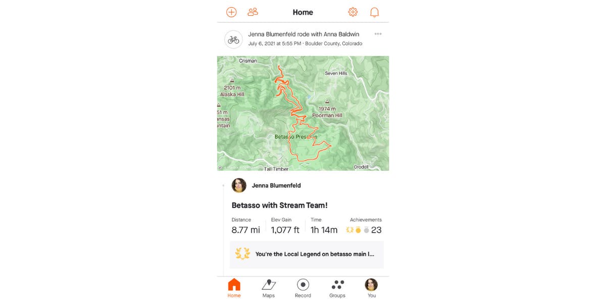 Strava Activity Feed